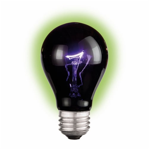 Holiday Home® 75W Black Purple Halloween Light Bulb Perspective: top