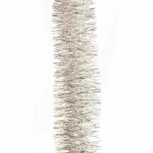 Holiday Home® Tinsel Garland - Silver Perspective: top