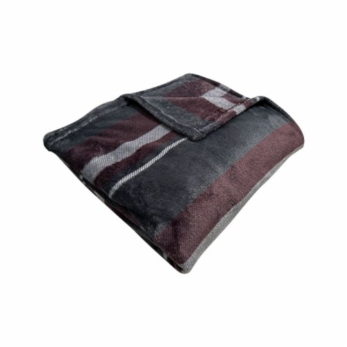 Holiday Home® Microplush Throw - Gordo Stripe Perspective: top
