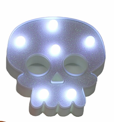 Holiday Home Light Up Skull Decor Perspective: top
