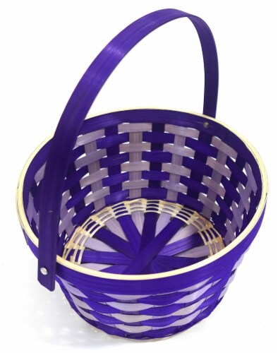 Holiday Home Easter Basket Two Tone Bamboo - Purple Perspective: top