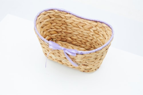Holiday Home® Easter Woven Basket with Ribbon Perspective: top