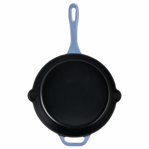 Dash of That Skillet Enameled Cast Iron - Blue Perspective: top