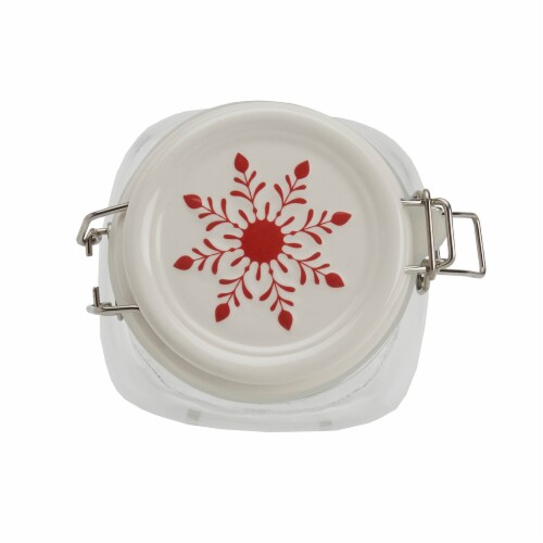 Holiday Home Christmas Nutcracker Clamp Jar Perspective: top