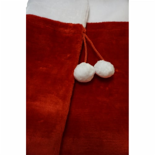 Holiday Home Plush Santa Sack Christmas Decoration Perspective: top