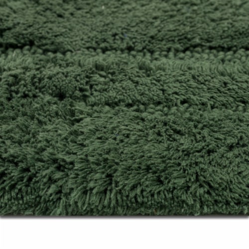 Mohawk Home Modavari Turkish Countour Bath Rug - DUCK GREEN Perspective: top