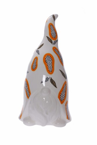 HD Designs Outdoors White Fruit Hat Garden Gnome Perspective: top