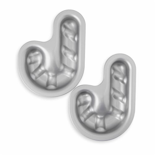 Holiday Home Metal Mini Bakeware Pans - Candy Cane Perspective: top