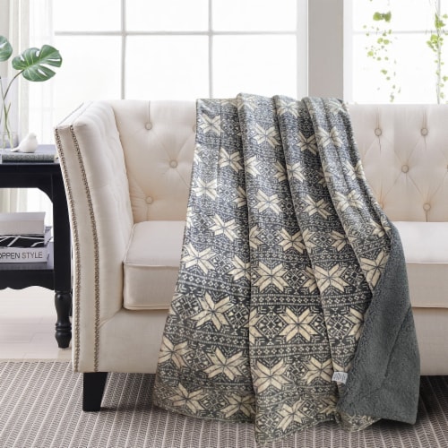 Grey christmas 2025 blanket