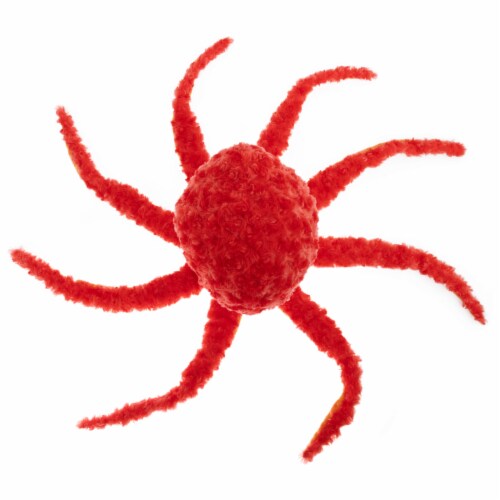 Holiday Home 26.5 Inch Orange Octopus Plush Perspective: top