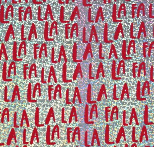 Holiday Home Fa La La Gift Wrap Perspective: top