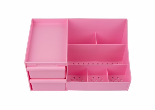 Office Works Desk Storage - Pink Perspective: top