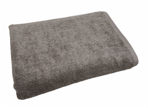 HD Designs Antimicrobial Bath Towel - Gray Perspective: top