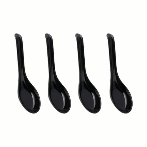 Dash Of That 4 Soup Spoons - Black Perspective: top