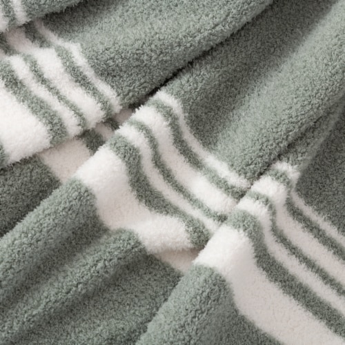 HD Designs Gray Cozy Knit Printed Throw Perspective: top