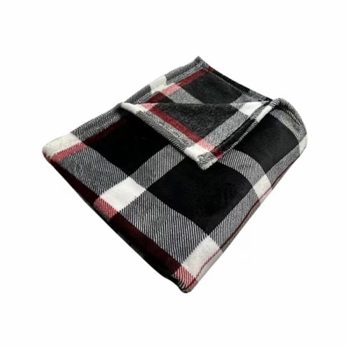 Holiday Home® Microplush Throw - Timberline Plaid Perspective: top