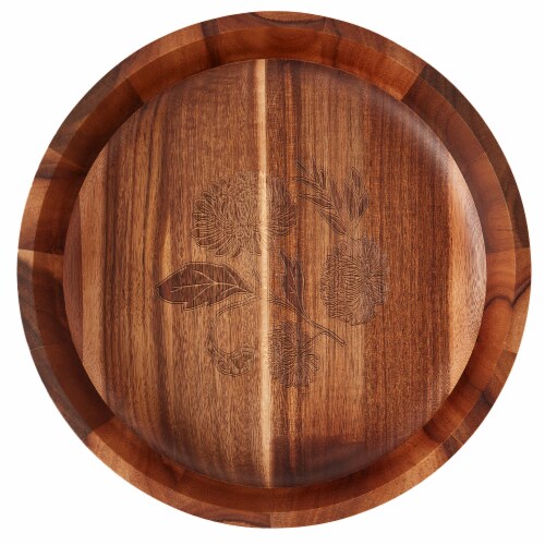 SDS for HD Designs Etched Acacia Wood Bowl Perspective: top