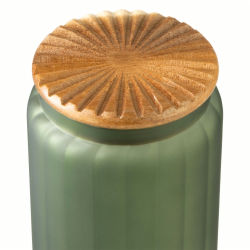 SDS for HD Designs Frosted Glass Canister - Green Perspective: top