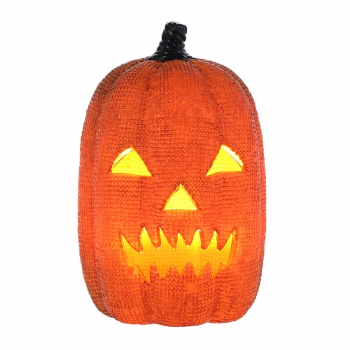 Holiday Home Burlap Pumpkin - Orange Perspective: top