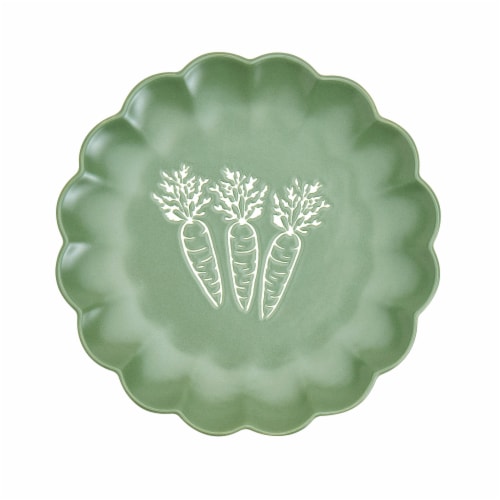 SDS for HD Designs Scalloped Dessert Plate – Carrots Perspective: top