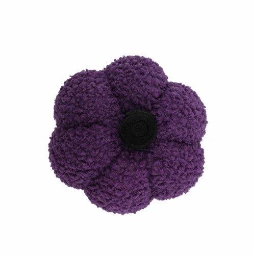 Holiday Home 7.5" Purple Felt Pumpkin Halloween Décor Perspective: top