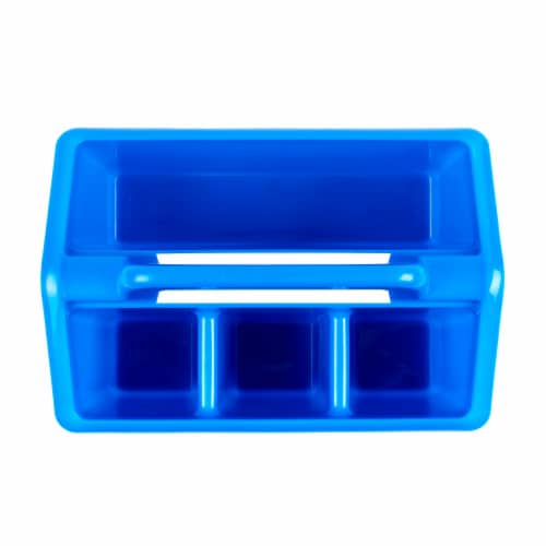 OfficeWorks 4-Compartment Caddy - Blue Perspective: top