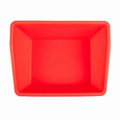 Office Works Plastic Book Bin - Red Perspective: top