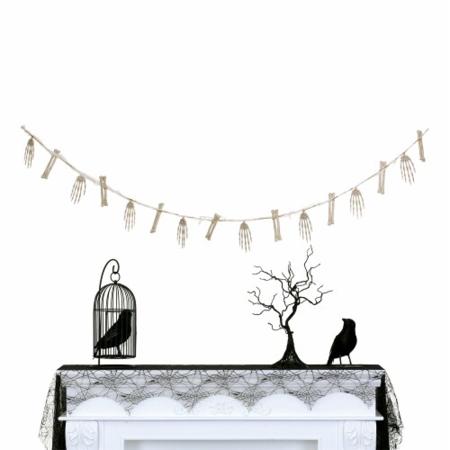Holiday Home Bones Garland Halloween Decor Perspective: top