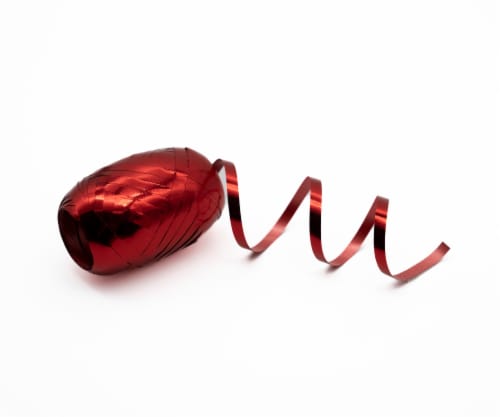 Holiday Home® Curl Ribbon - Red Metallic Perspective: top