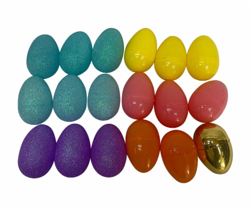 Holiday Home® Easter Fill Eggs - Glitter/Bright Color/Gold Perspective: top