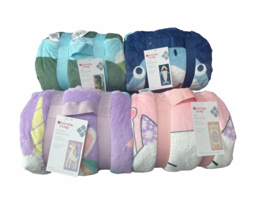 Everyday Living® Unicorn Sleeping Bag Perspective: top