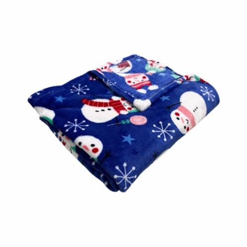 Holiday Home® Microplush Throw - Snow Friends Perspective: top