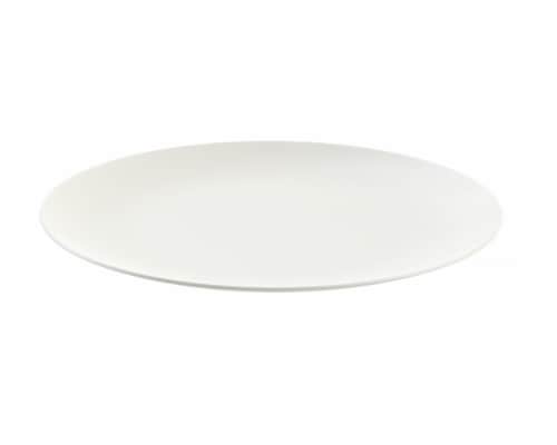 HD Designs Outdoors Summer Round Dinner Plate - White Perspective: top