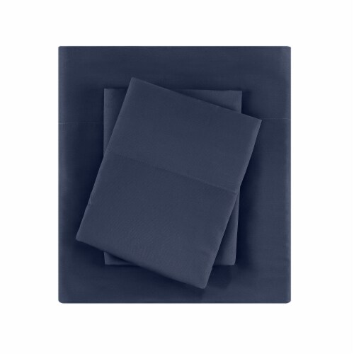 Modavari Bamboo King Pillowcase Set- Blue Perspective: top