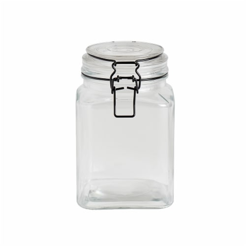 Dash of That Essentials Glass Clamp Jar - Set of 4 Perspective: top