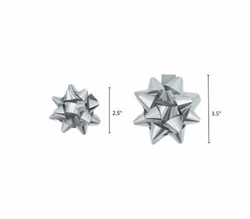 Holiday Home® Bow Bag - Jingle Joy Silver Solids Perspective: top