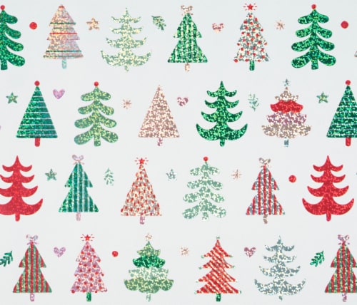 Holiday Home 30 Inch Sweet Forest Gift Wrap Roll Perspective: top