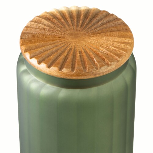 SDS for HD Designs Frosted Glass Canister - Green Perspective: top