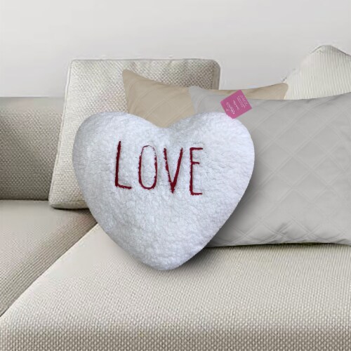 Holiday Home Valentine's Love Pillow Perspective: top