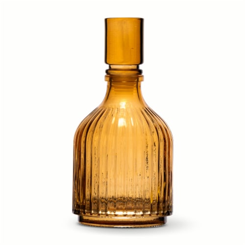 SDS for HD Designs Ribbed Glass Decanter Set - Amber Perspective: top