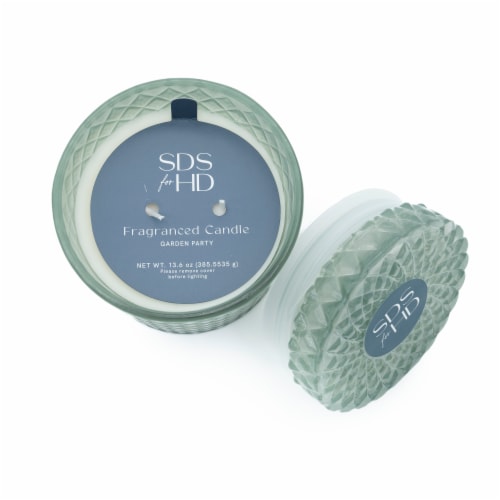 SDS for HD Designs 2 Wick Glass Jar Candle - Sea Green Perspective: top