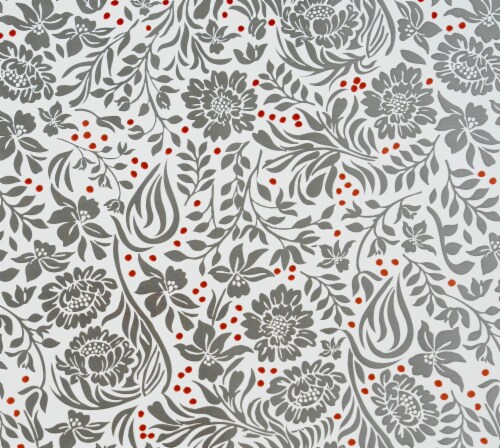 Holiday Home Gift Wrap Roll Holiday Floral Perspective: top