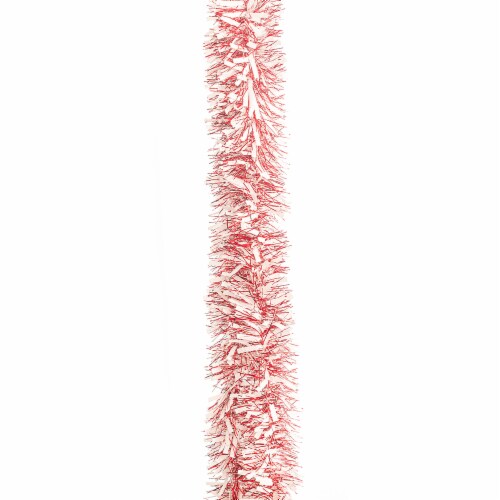 Holiday Home® Tinsel Garland - Red/White Perspective: top