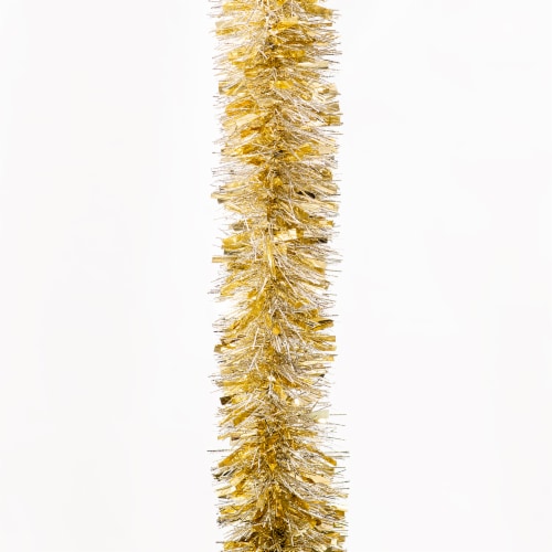 Holiday Home® Tinsel Garland - Silver/Champagne Perspective: top