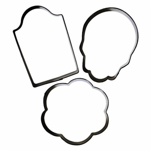 Holiday Home Skull Headstone Flower Cookie Cutter Set Perspective: top
