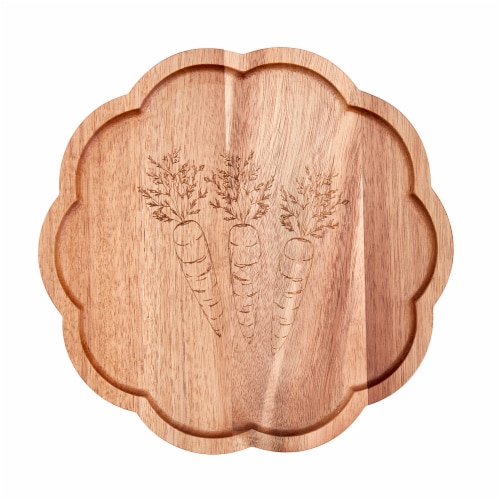 SDS for HD Designs 10 Inch Scalloped Footed Wood Board Perspective: top