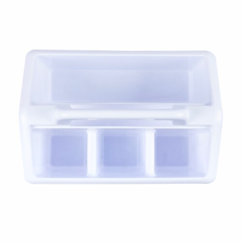 OfficeWorks 4-Compartment Caddy - White Perspective: top