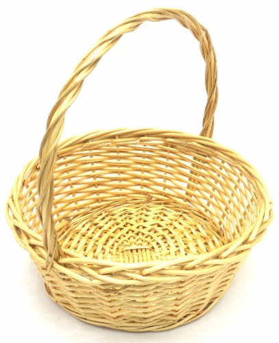 Holiday Home Easter Split Willow Basket - Natural Perspective: top