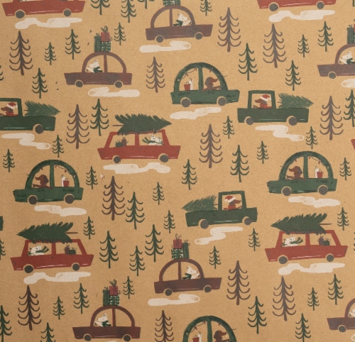 Holiday Home Holiday Travels Gift Wrap Perspective: top