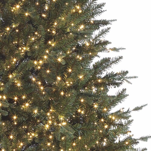 Holiday Home Fairview Fir Christmas Tree with Warm White Cluster LED Lights Perspective: top